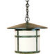 Berkeley 1 Light 11 inch Bronze Pendant Ceiling Light in Cream