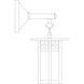 Glasgow 1 Light 13.62 inch Verdigris Patina Outdoor Wall Mount in Off White