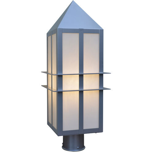 Bexley 1 Light 17.25 inch Antique Brass Post Mount in Clear