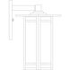 Etoile 1 Light 14.62 inch Pewter Outdoor Wall Mount in White Opalescent