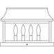 Providence 4 Light 11 inch Bronze Column Mount in Clear