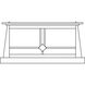 Aberdeen 1 Light 7.5 inch Satin Black Column Mount in White Opalescent