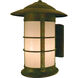 Newport 1 Light 12.12 inch Verdigris Patina Outdoor Wall Mount in Frosted