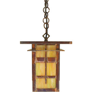 Finsbury 1 Light 8 inch Antique Brass Pendant Ceiling Light in Frosted