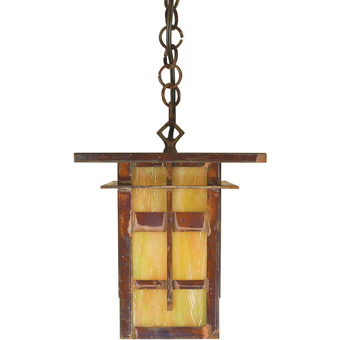 Finsbury 1 Light 8 inch Antique Brass Pendant Ceiling Light in Rain Mist