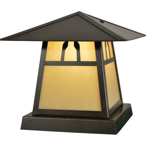Carmel 1 Light 7.5 inch Raw Copper Column Mount in Frosted, Dart Overlay