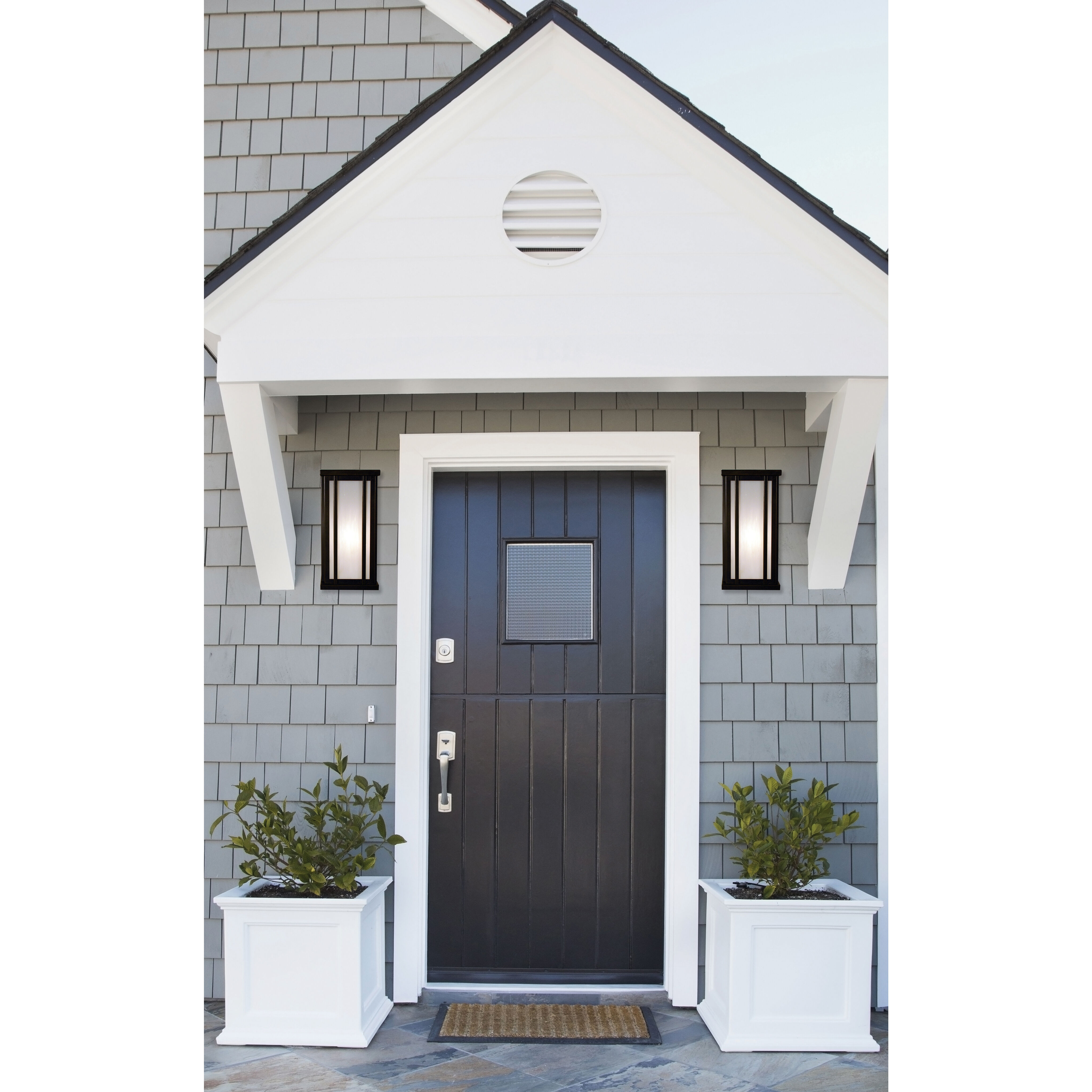 Glencoe 1 Light 8.5 inch Rustic Brown Wall Mount Wall Light in Frosted