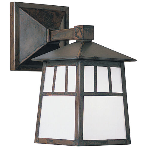 Raymond 1 Light 10.38 inch Verdigris Patina Outdoor Wall Mount in Rain Mist