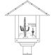 Timber Ridge 1 Light 15 inch Antique Brass Post Mount in Almond Mica