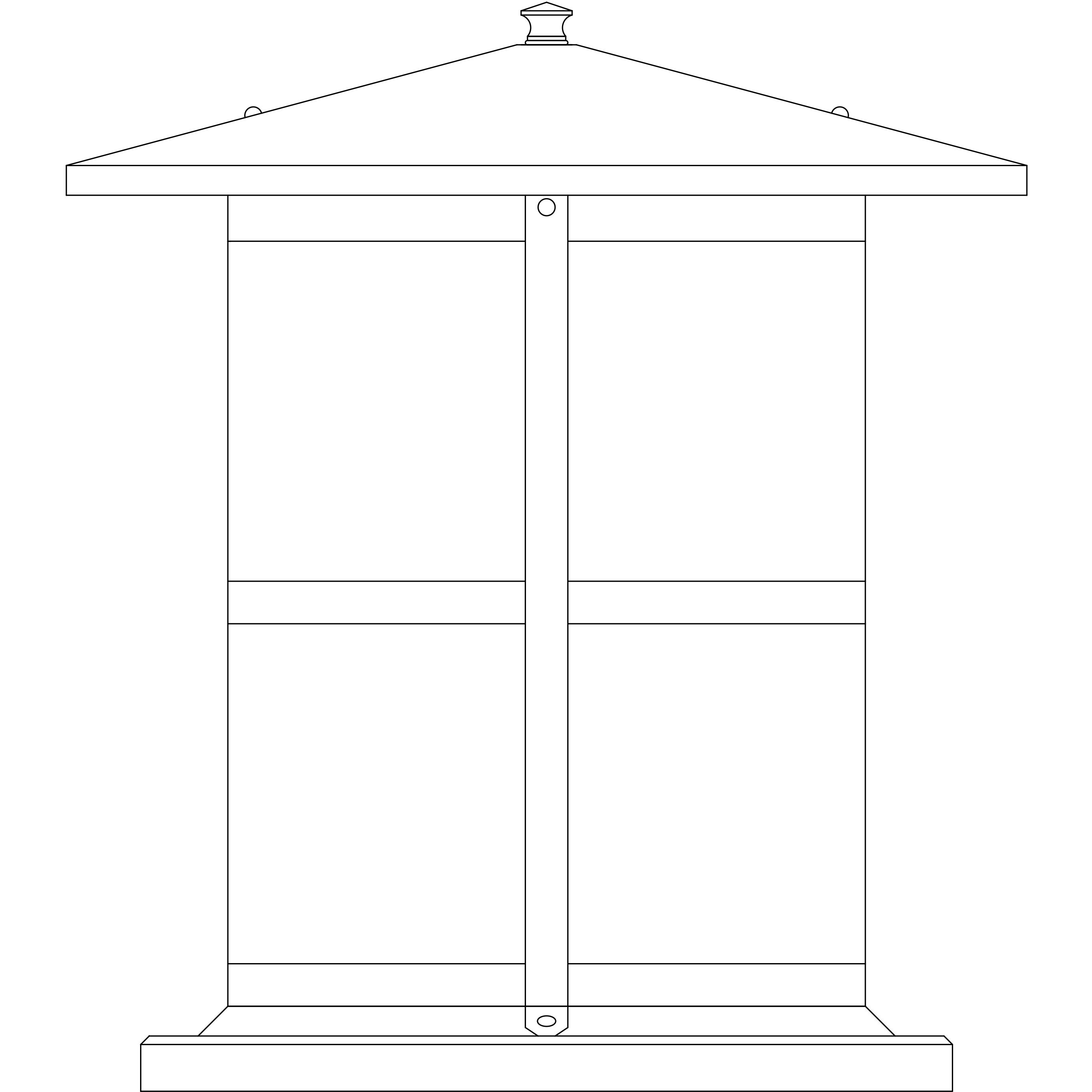 Berkeley 1 Light 16 inch Rustic Brown Column Mount in Cream