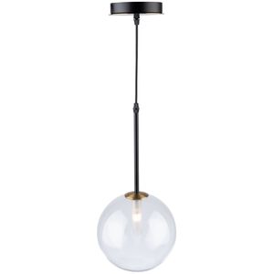 Aurelia 1 Light 8 inch Matte Black and Brass Pendant Ceiling Light