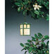 Mission 1 Light 4.88 inch Antique Brass Pendant Ceiling Light in White Opalescent, Empty