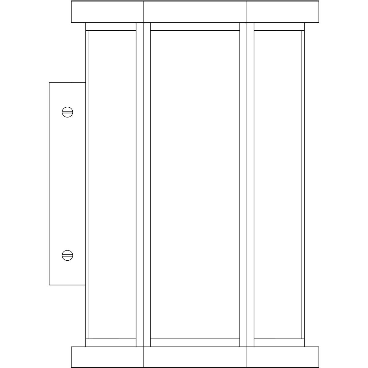 Lyon 1 Light 8 inch Antique Brass Outdoor Wall Mount in Dew Drop