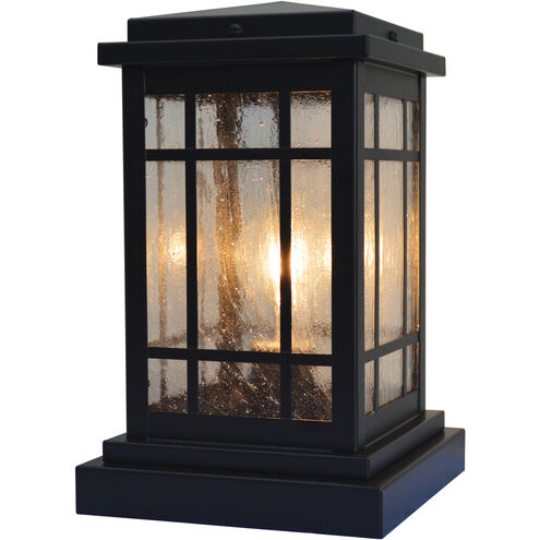 Avenue 1 Light 10.5 inch Rustic Brown Column Mount in Gold White Iridescent