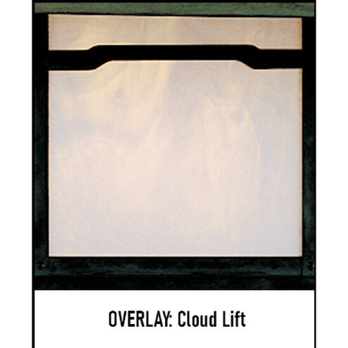Monterey 1 Light 12 inch Verdigris Patina Pendant Ceiling Light in Off White, Cloud Lift Overlay