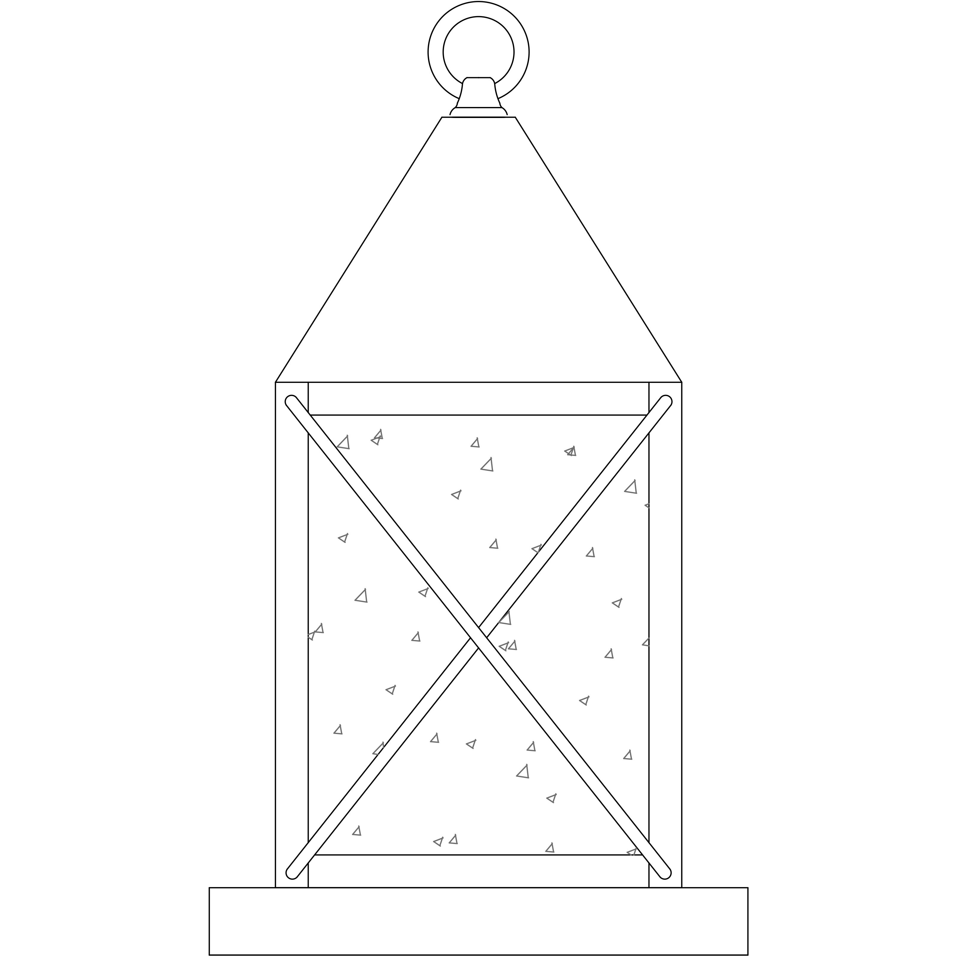 Nottingham 1 Light 14 inch Antique Copper Column Mount in Cream