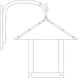 Timber Ridge 1 Light 20 inch Satin Black Outdoor Wall Mount in Gold White Iridescent
