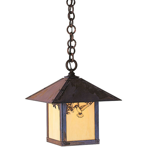 Evergreen 1 Light 12 inch Antique Brass Pendant Ceiling Light in Almond Mica, Sycamore Filigree