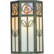 Saint Clair 1 Light 7.62 inch Verdigris Patina Wall Mount Wall Light in Gold White Iridescent