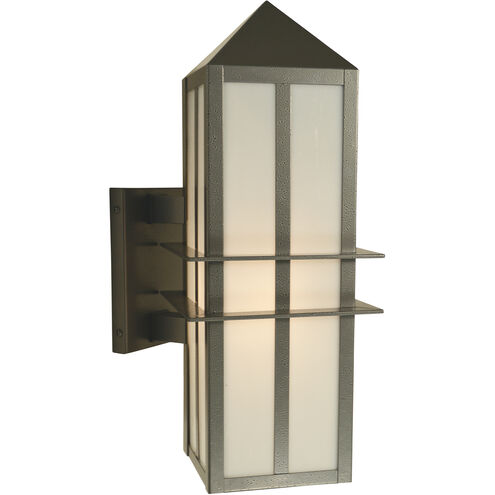 Bexley 1 Light 21.25 inch Antique Brass Outdoor Wall Mount in Clear Seedy