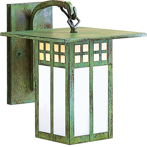 Glasgow 1 Light 12.12 inch Verdigris Patina Outdoor Wall Mount in Cream