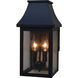 Providence 2 Light 14 inch Raw Copper Outdoor Wall Mount in Clear Seedy