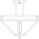 Prairie 4 Light 18.12 inch Verdigris Patina Semi-Flush Mount Ceiling Light in Off White