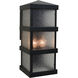 Barcelona 2 Light 18.5 inch Rustic Brown Outdoor Wall Lantern in Aerolite