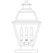 Inverness 3 Light 18.5 inch Verdigris Patina Column Mount in Rain Mist