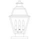 Inverness 3 Light 18.5 inch Bronze Column Mount in Clear