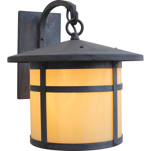 Berkeley 1 Light 11 inch Antique Brass Wall Mount Wall Light in White Opalescent