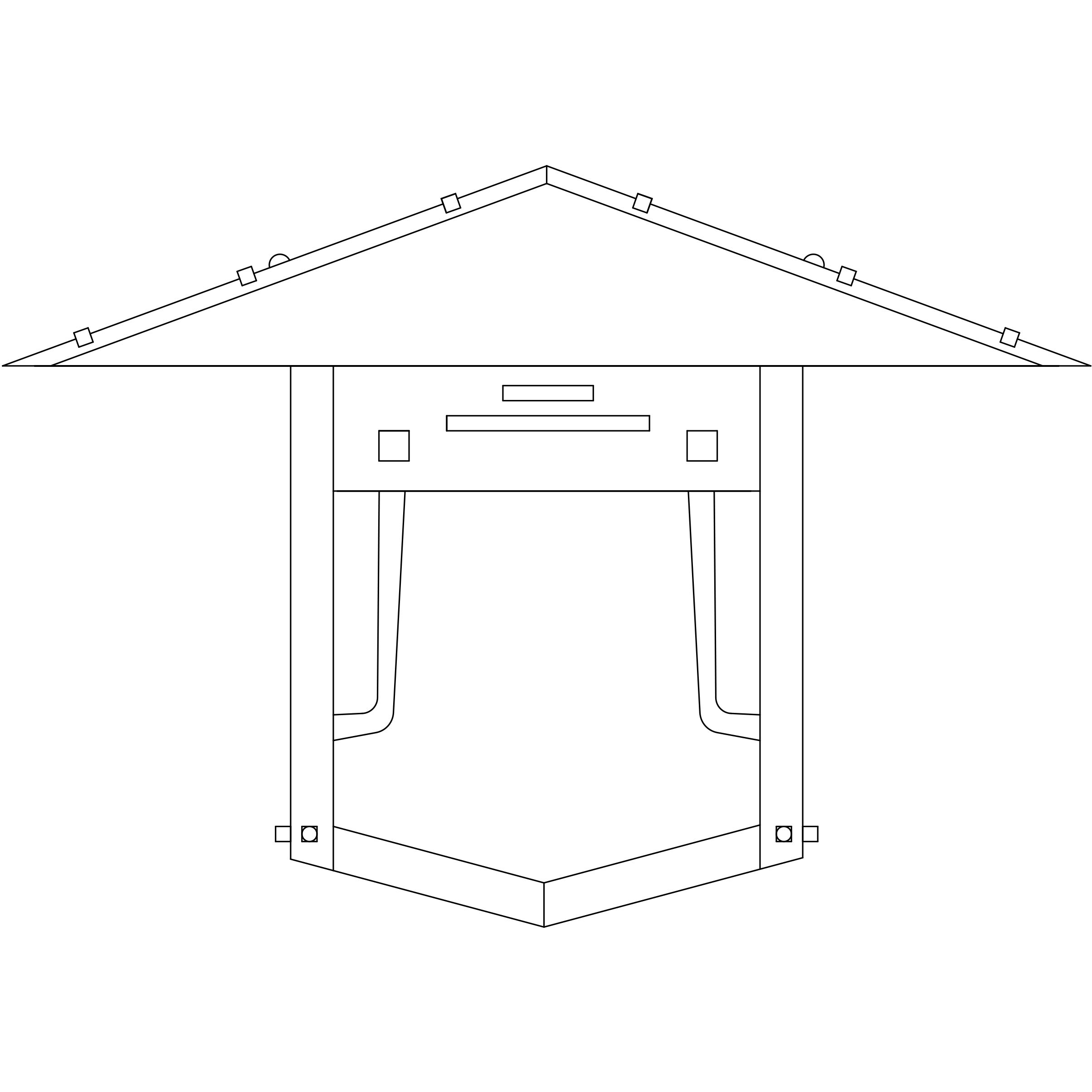 Pagoda 1 Light 12 inch Raw Copper Outdoor Wall Mount in Green-Red-Gold White Iridescent