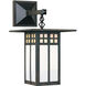 Glasgow 1 Light 9 inch Bronze Wall Mount Wall Light in Frosted