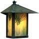 Evergreen 1 Light 16.88 inch Pewter Outdoor Wall Mount in Clear Seedy, T-Bar Overlay