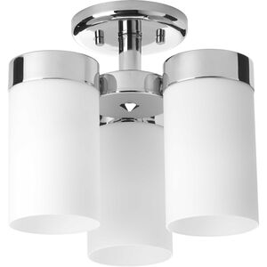 Elevate 3 Light 12 inch Polished Chrome Flush Mount Ceiling Light, Design Series