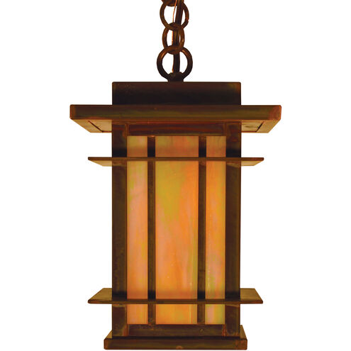 Oak Park 1 Light 7 inch Satin Black Pendant Ceiling Light in Tan