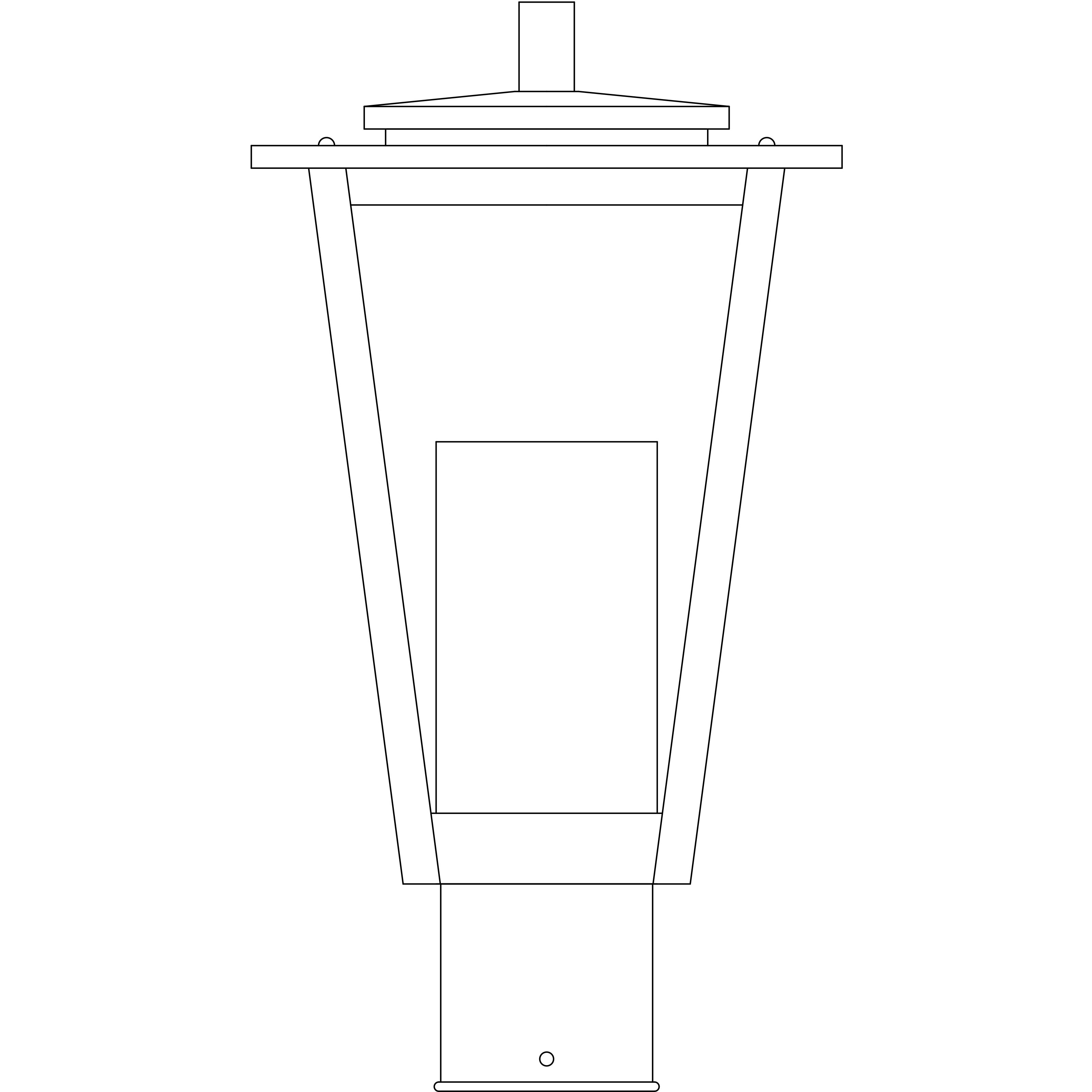 Brighton 1 Light 12 inch Antique Brass Post Mount in Clear with Clear Seedy Inner Cylinder