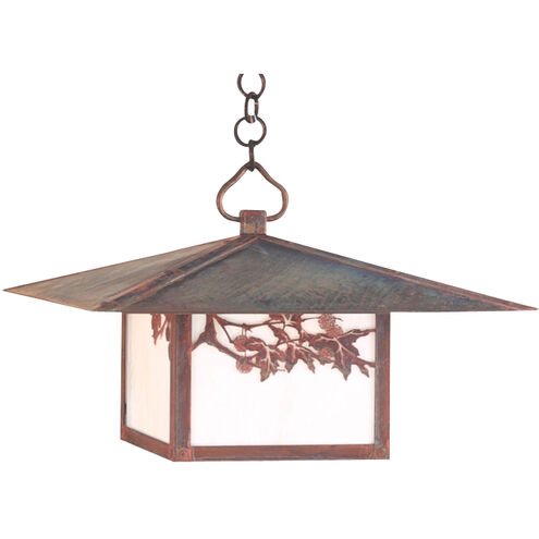 Monterey 1 Light 20 inch Verdigris Patina Pendant Ceiling Light in Clear Seedy, T-Bar Overlay