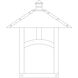 Evergreen 1 Light 10.75 inch Pewter Outdoor Wall Mount in Off White, T-Bar Overlay