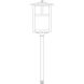 Mission 12V 18 watt Verdigris Patina Landscape Light in White Opalescent, T-Bar Overlay