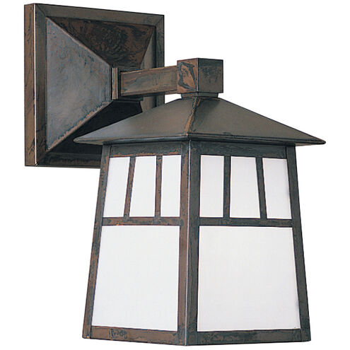 Raymond 1 Light 14.75 inch Verdigris Patina Outdoor Wall Mount in Clear Seedy