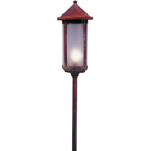 Berkeley 12V 18 watt Verdigris Patina Landscape Light in White Opalescent