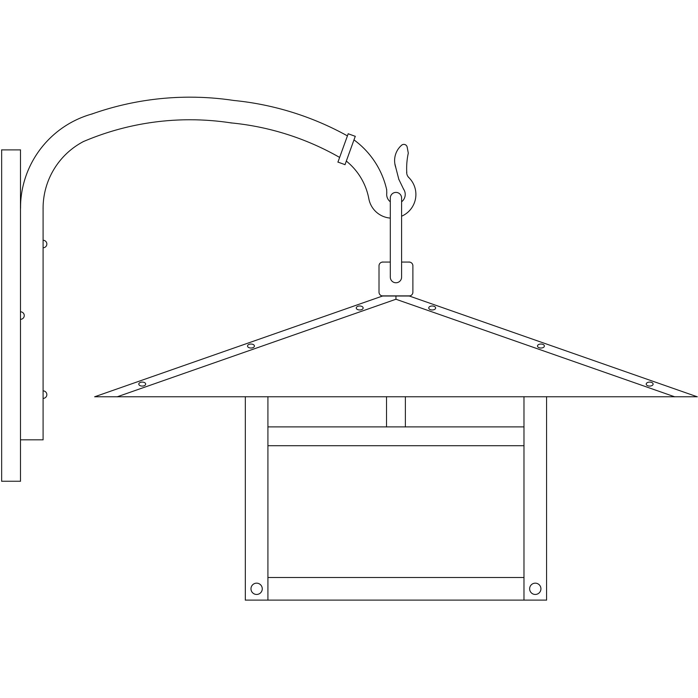 Monterey 1 Light 16.88 inch Mission Brown Outdoor Wall Mount in Off White, Cloud Lift Overlay