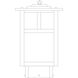Mission 120V 60 watt Verdigris Patina Landscape Light in Off White, T-Bar Overlay