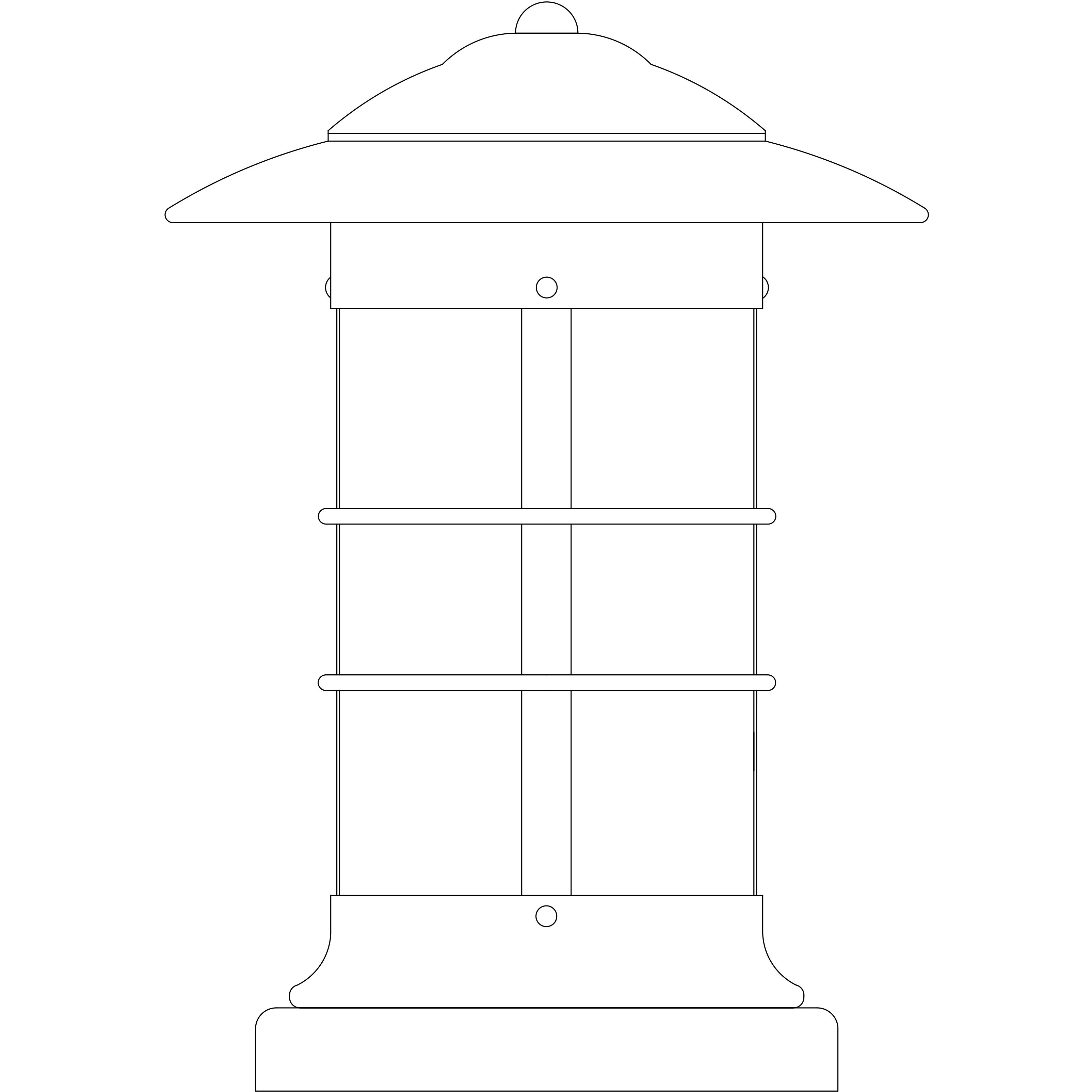 Newport 1 Light 13.25 inch Verdigris Patina Column Mount in Off White