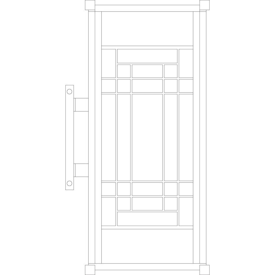 Scottsdale 1 Light 21 inch Verdigris Patina Outdoor Wall Mount in Cream