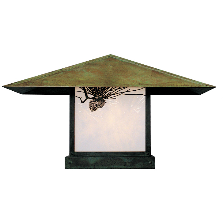 Monterey 1 Light 17 inch Pewter Column Mount in Clear Seedy, Cloud Lift Overlay