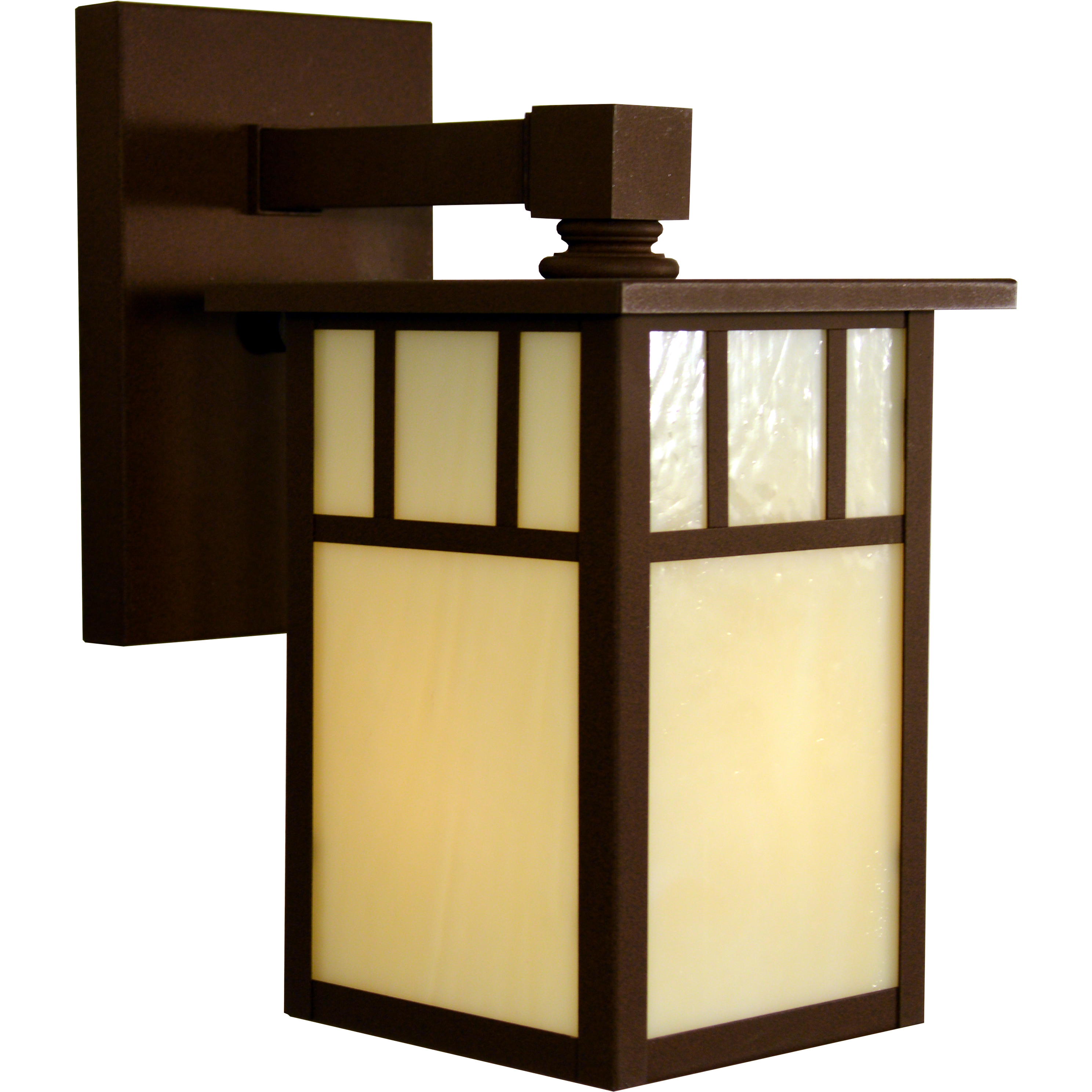 Huntington 1 Light 8.62 inch Raw Copper Outdoor Wall Mount in Clear Seedy, Double T-Bar Overlay