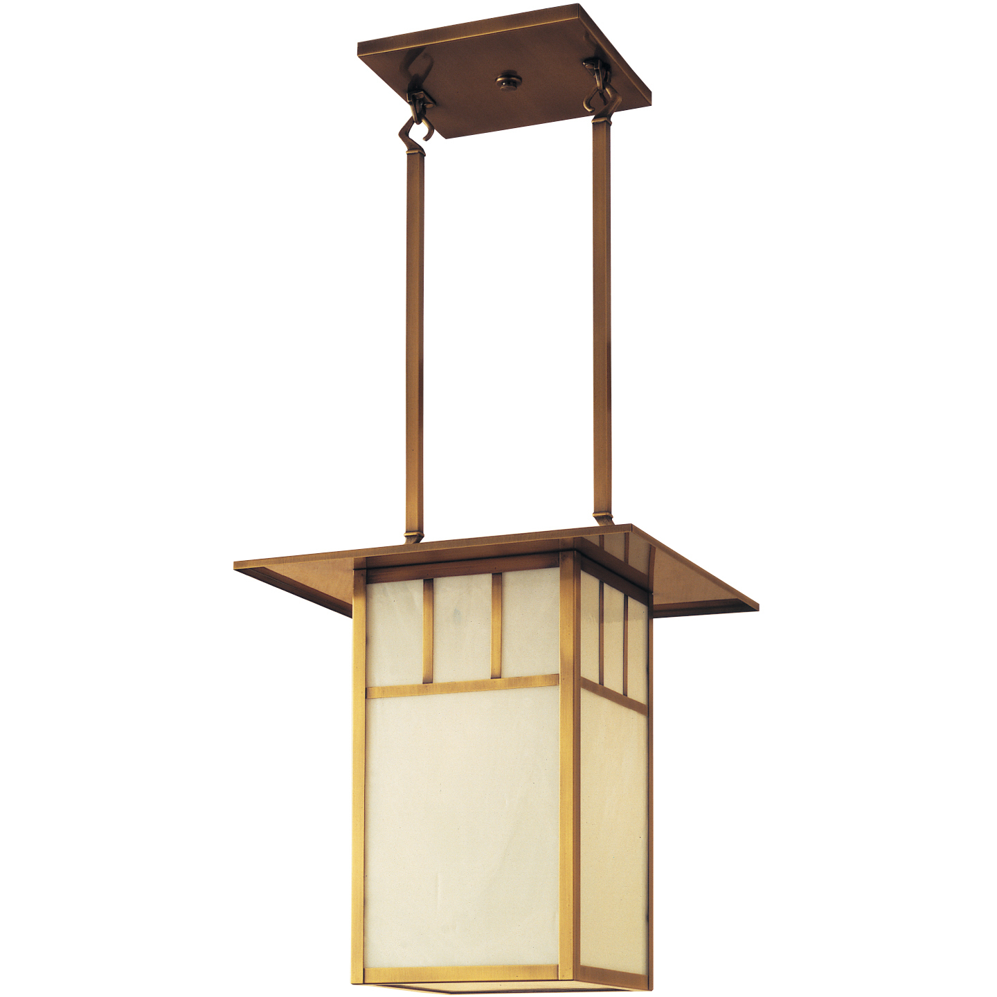 Huntington 2 Light 14 inch Pewter Pendant Ceiling Light in White Opalescent, Double T-Bar Overlay