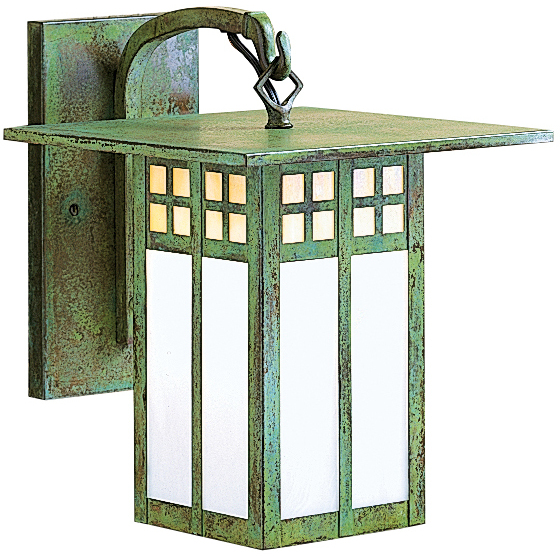 Glasgow 1 Light 8.25 inch Verdigris Patina Outdoor Wall Mount in White Opalescent